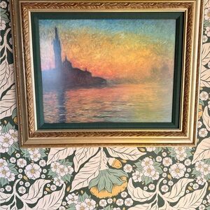 Framed Monet Painting San Giorgio Maggiore